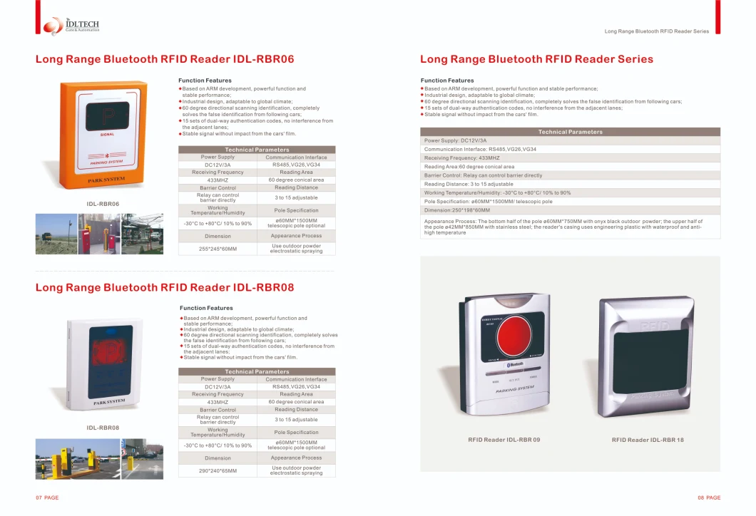 12m Integrated Long Range UHF RFID Reader for Non-Stop Parking System