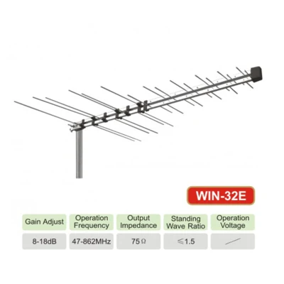 Fornecimento de fábrica 32-E nova antena de TV digital externa VHF e UHF para o mercado dos EUA