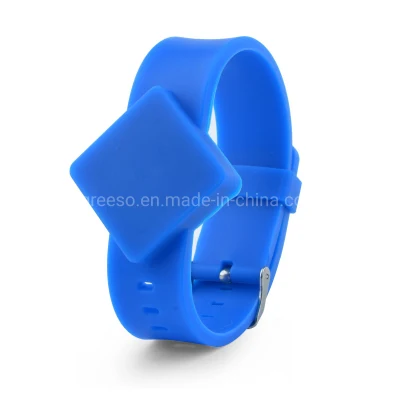 Pulseira RFID de silicone NFC ecológica personalizada à prova d'água série G10 13,56 MHz Hf e 125 kHz Lf