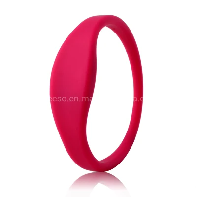 Pulseira de silicone RFID personalizada à prova d'água série G G05 pulseira NFC ecológica 13,56 MHz Hf e 125 kHz Lf