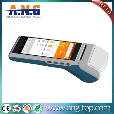 GPRS 3G WiFi Leitor NFC Android Smart Handheld Mobile Tablet Terminal POS com impressora